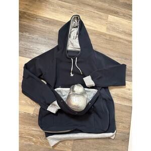 NWT ALYC Cat Carrier Hoodie Sweatshirt Built-In Pet Pouch Blue Women’s Size Med